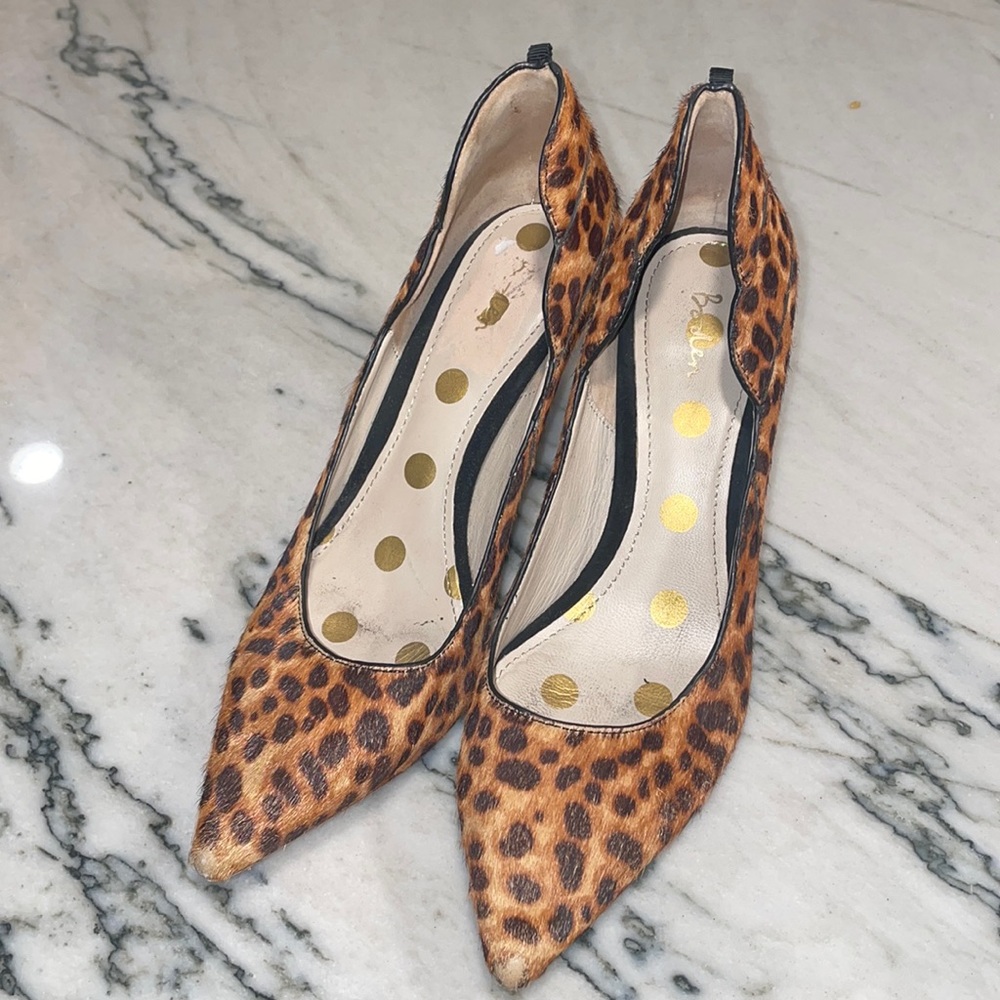 Boden Calf Hair Leopard Pumps Size 38 (US7)